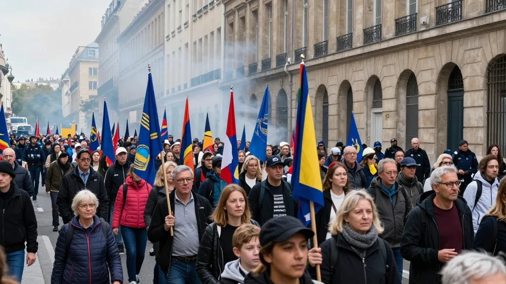French Unrest: National Marches Challenge Macron's Final Months