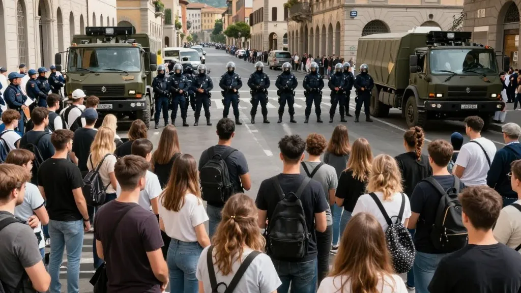 Illustration for: Meloni Orders 500 Soldiers to Milan as New Italian Protests Loom