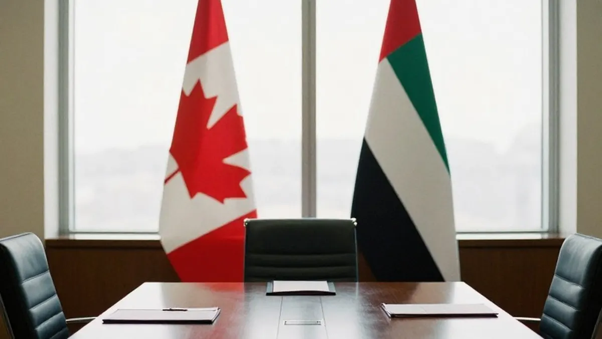 Illustration for: Canada and UAE Sign Free Trade Deal and Open Talks on Extradition Treaty