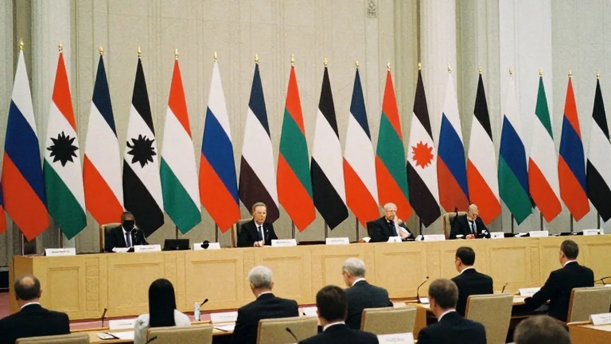 Illustration for: Putin Tells African Leaders at Moscow Summit That Russia Rejects Neo-Colonial Exploitation